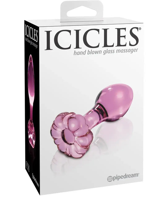 Flower Crystal Glass Anal Plug Masturbation Sex Toys For Women Men Butt Plug Adult Products Pink Prostate Massager Anal Sex Toys