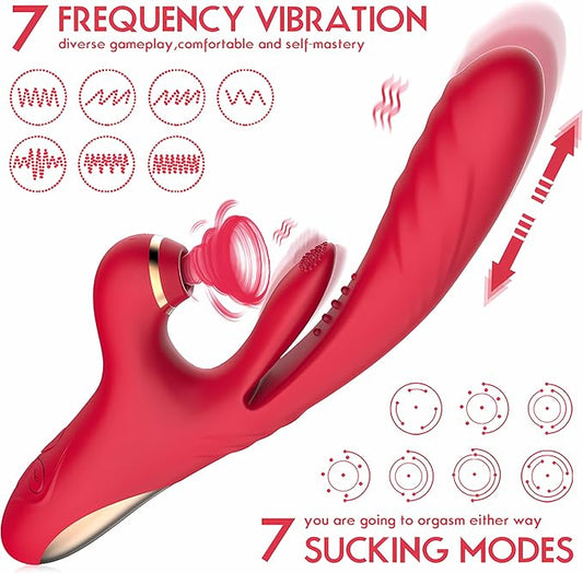 Sucking Toy Female Rechargeable Adult Toy - Strong Tongue Sucking and Licking G Sucking Toy Female Couple Panty Stimulation