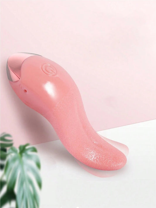 Realistic Tongue Licking G-Spot Vibrator – Silicone Wearable Clitoral Stimulator for Women