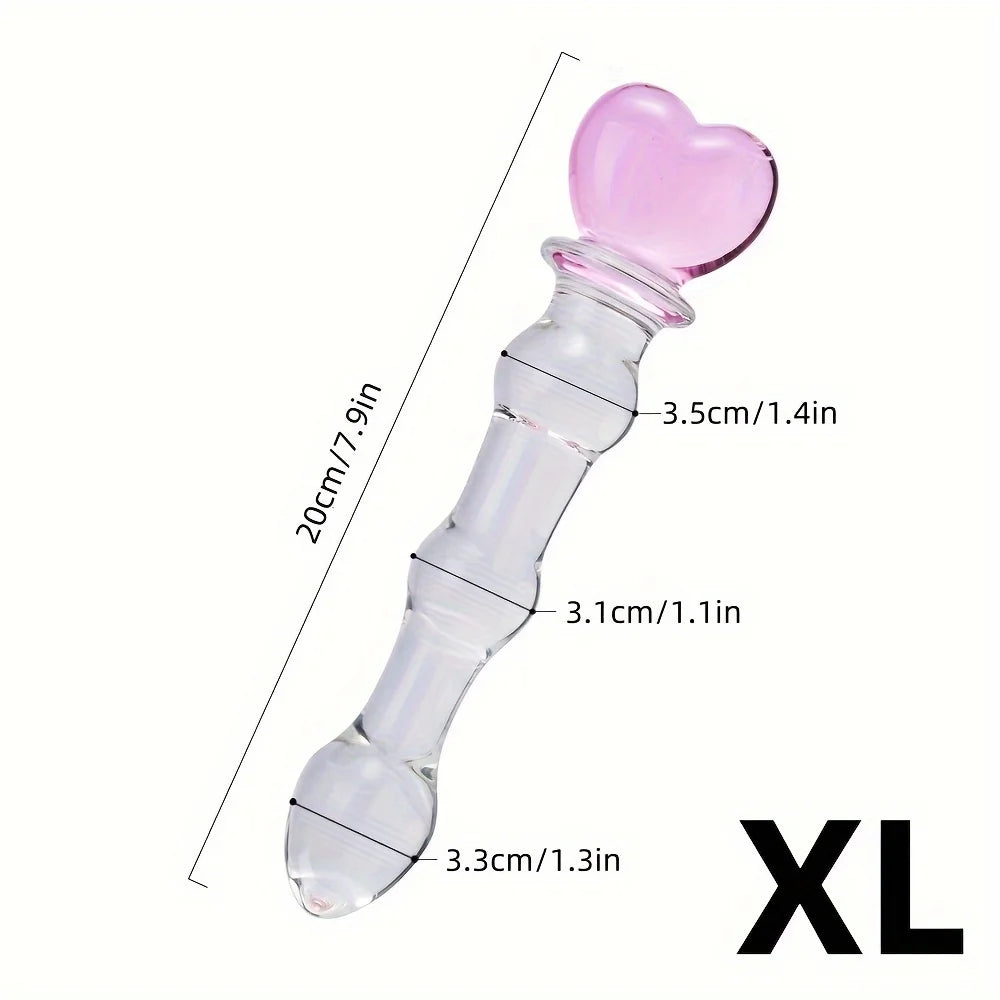 Crystal Glass Pleasure Beads – Anal & Vaginal Stimulation Toy for Prostate Massage