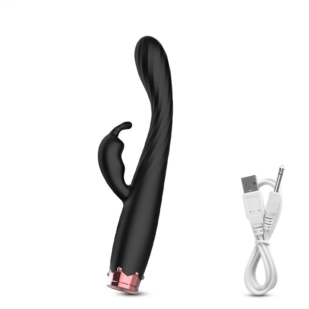 3-in-1 G-Spot Vibrator – Rechargeable Clit & Nipple Stimulator for Women, Medical Silicone Female Masturbator