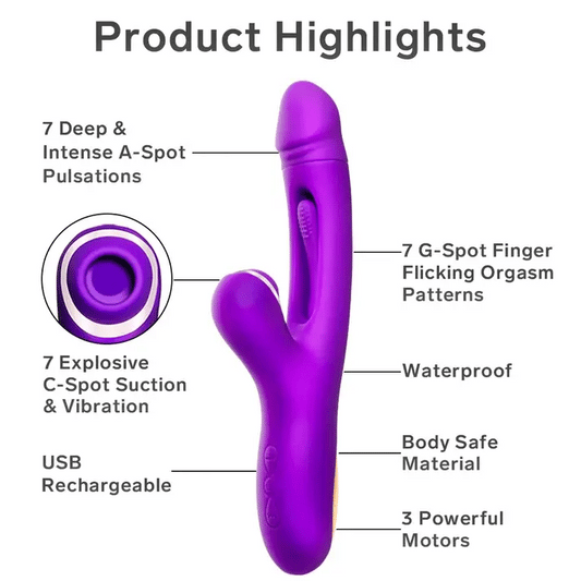 G-Bliss: The O-Maker Vibrator: G-Spot C-Spot & A-Spot Euphoria