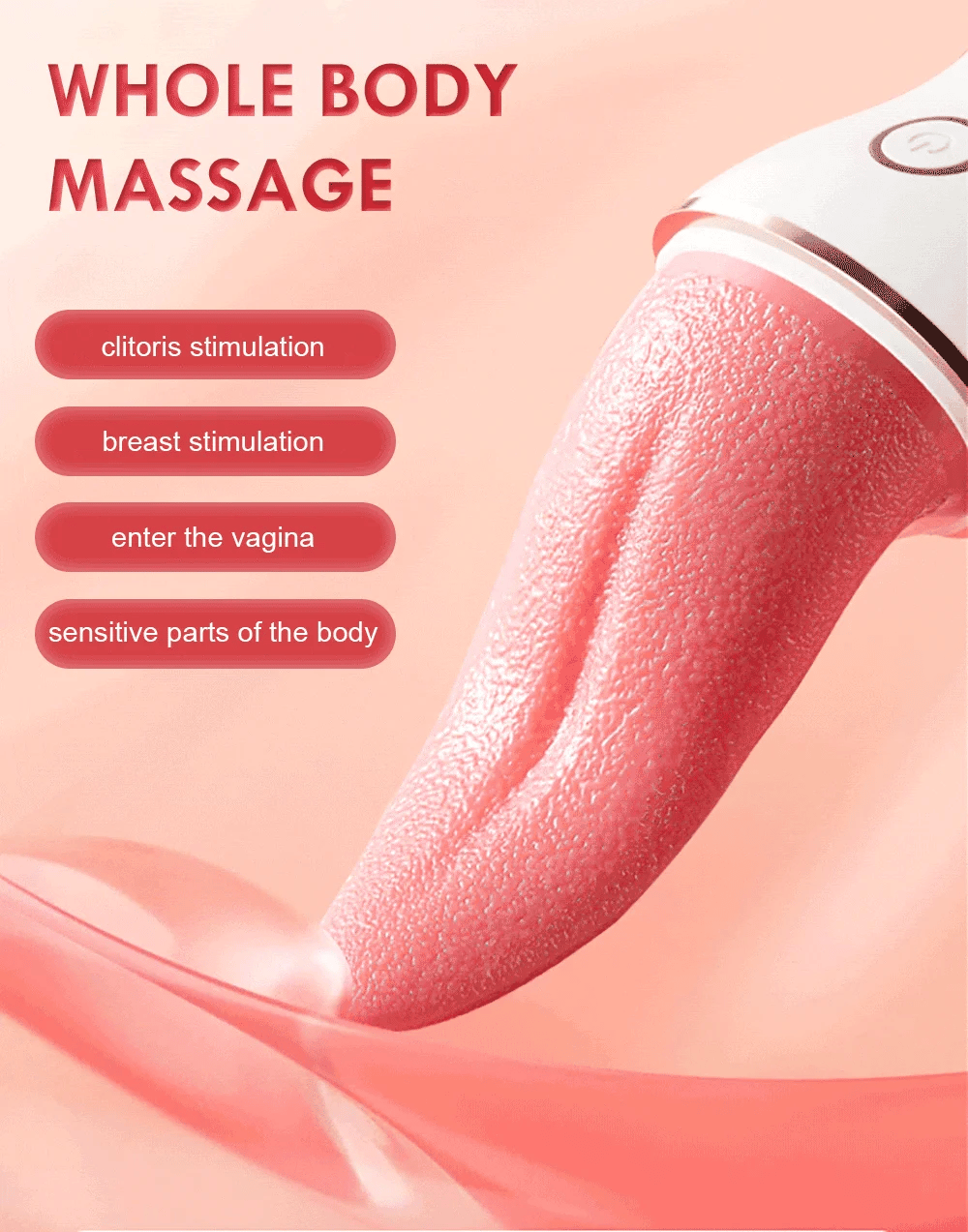 Peach Licking Dance Tongue Stick