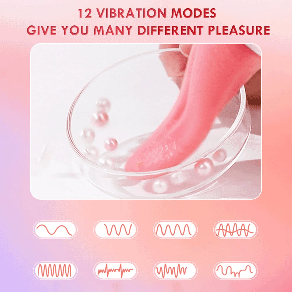 Peach Licking Dance Tongue Stick