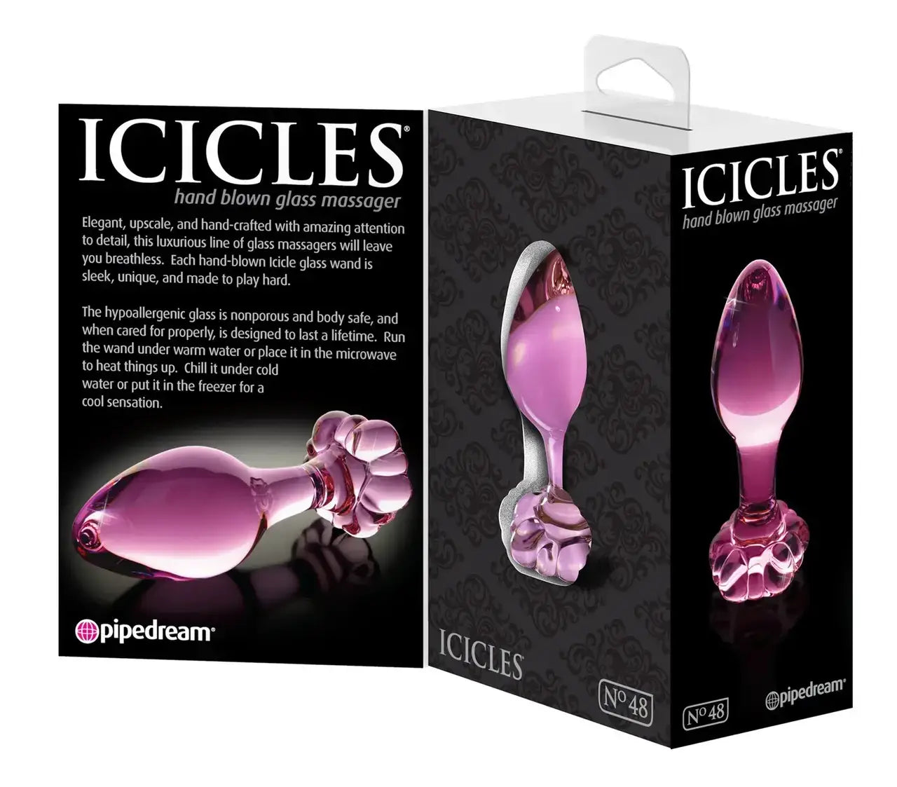 Flower Crystal Glass Anal Plug Masturbation Sex Toys For Women Men Butt Plug Adult Products Pink Prostate Massager Anal Sex Toys