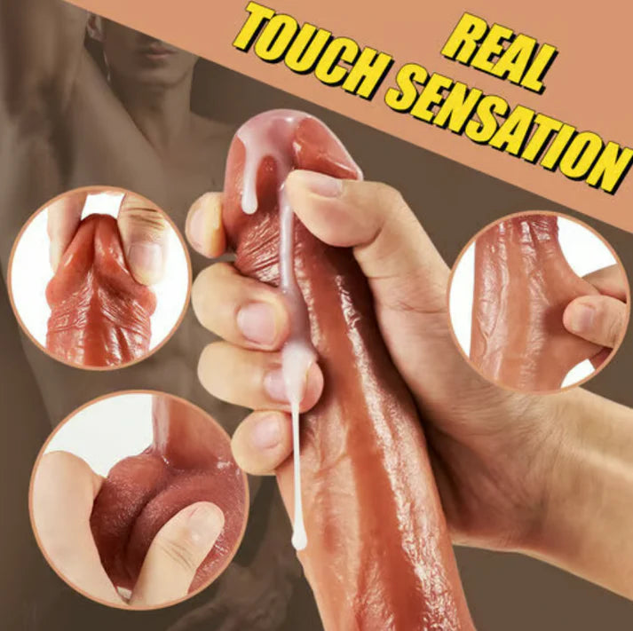 Realistic Telescopic Vibrator with APP Control – Heated Dildo Massager for Women