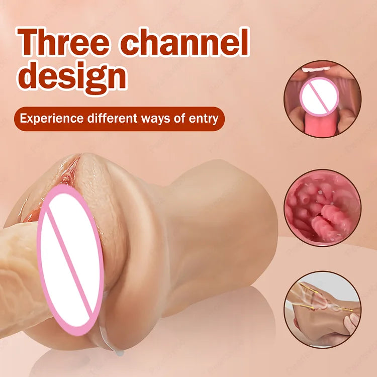 Premium 3 in 1 Realistic Masturbator