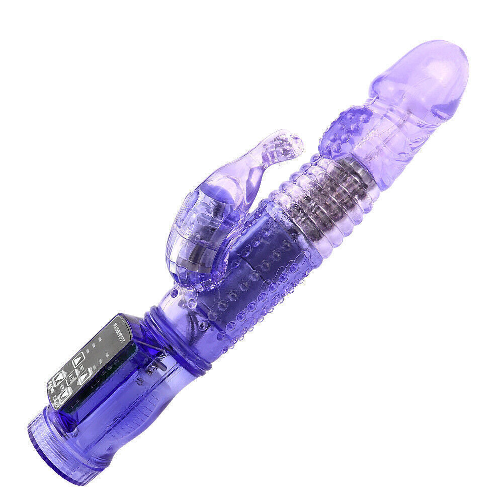 12-Speed Rotating Rabbit Vibrator – Realistic G-Spot and Clitoral Stimulator