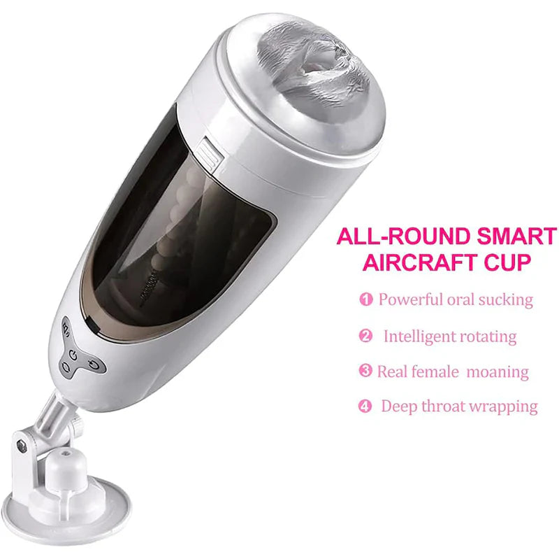 5-Frequency Suction 10-Frequency Rotation Male Masturbator