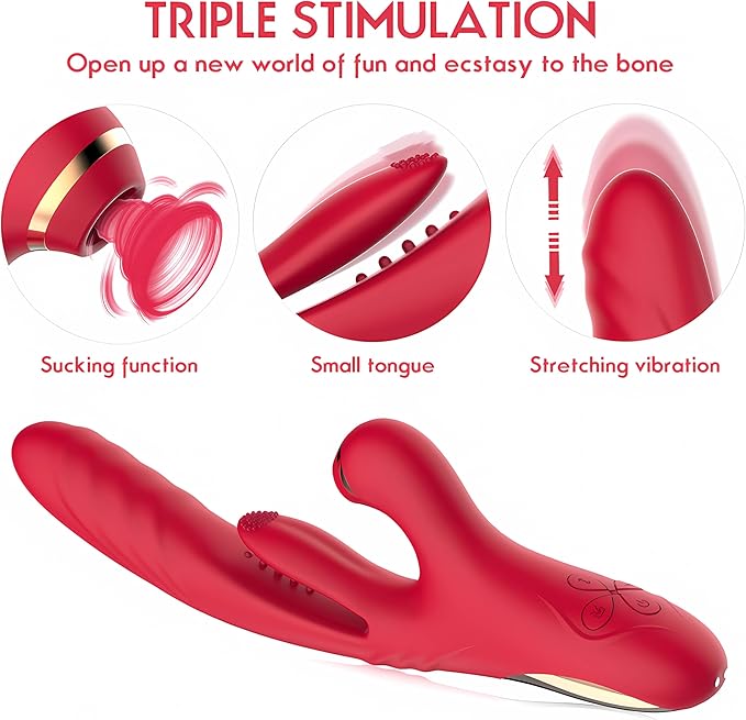 Sucking Toy Female Rechargeable Adult Toy - Strong Tongue Sucking and Licking G Sucking Toy Female Couple Panty Stimulation