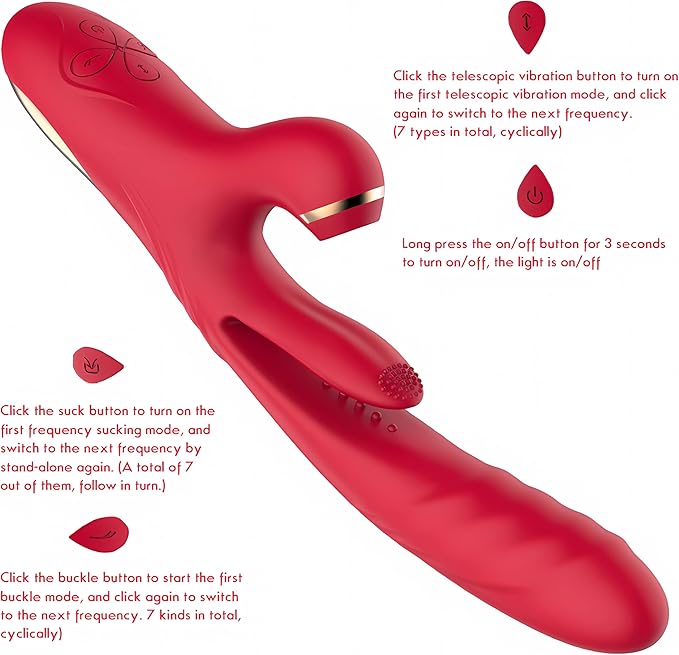 Sucking Toy Female Rechargeable Adult Toy - Strong Tongue Sucking and Licking G Sucking Toy Female Couple Panty Stimulation
