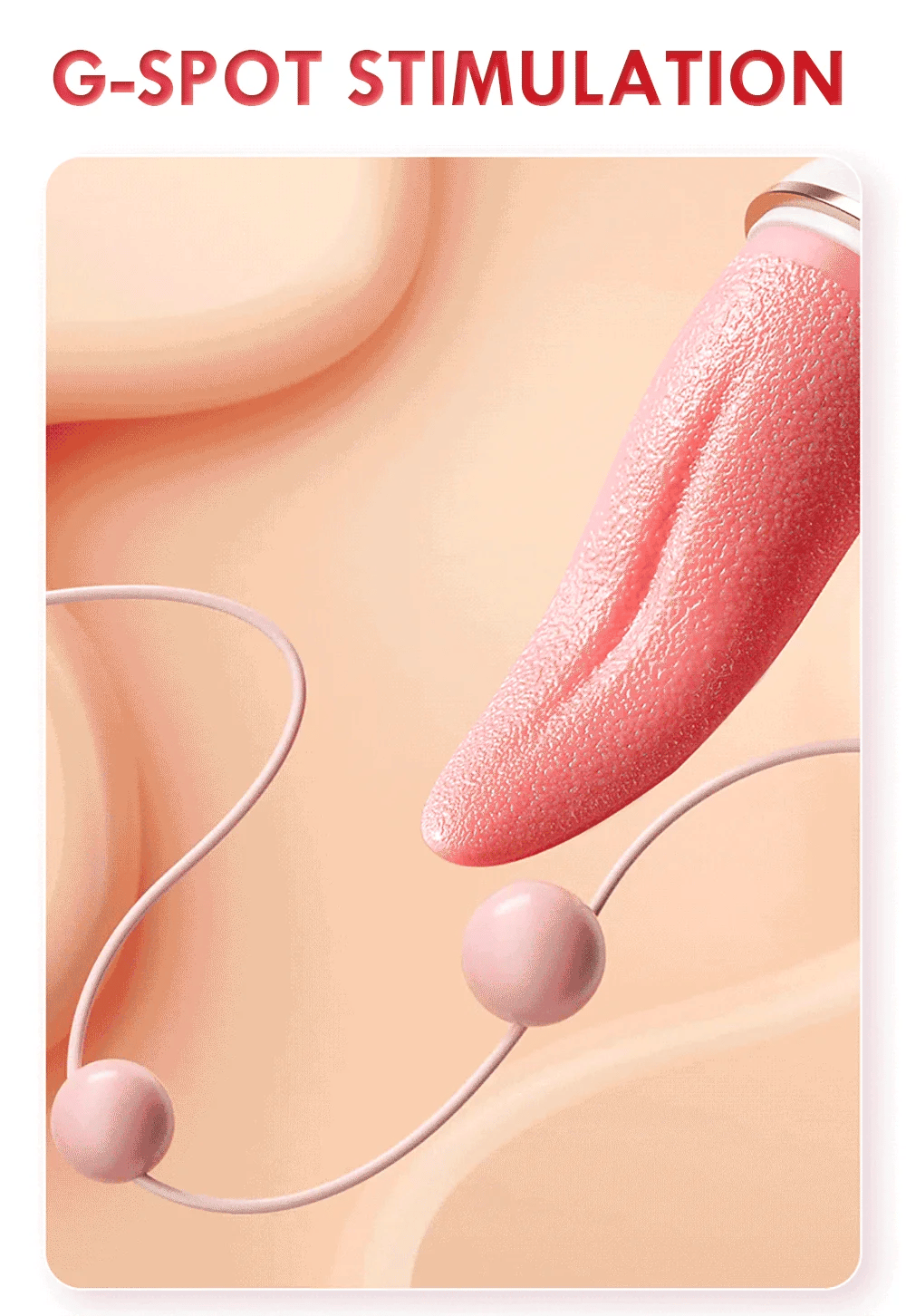 Peach Licking Dance Tongue Stick