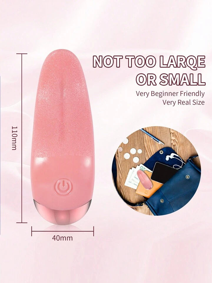Realistic Tongue Licking G-Spot Vibrator – Silicone Wearable Clitoral Stimulator for Women