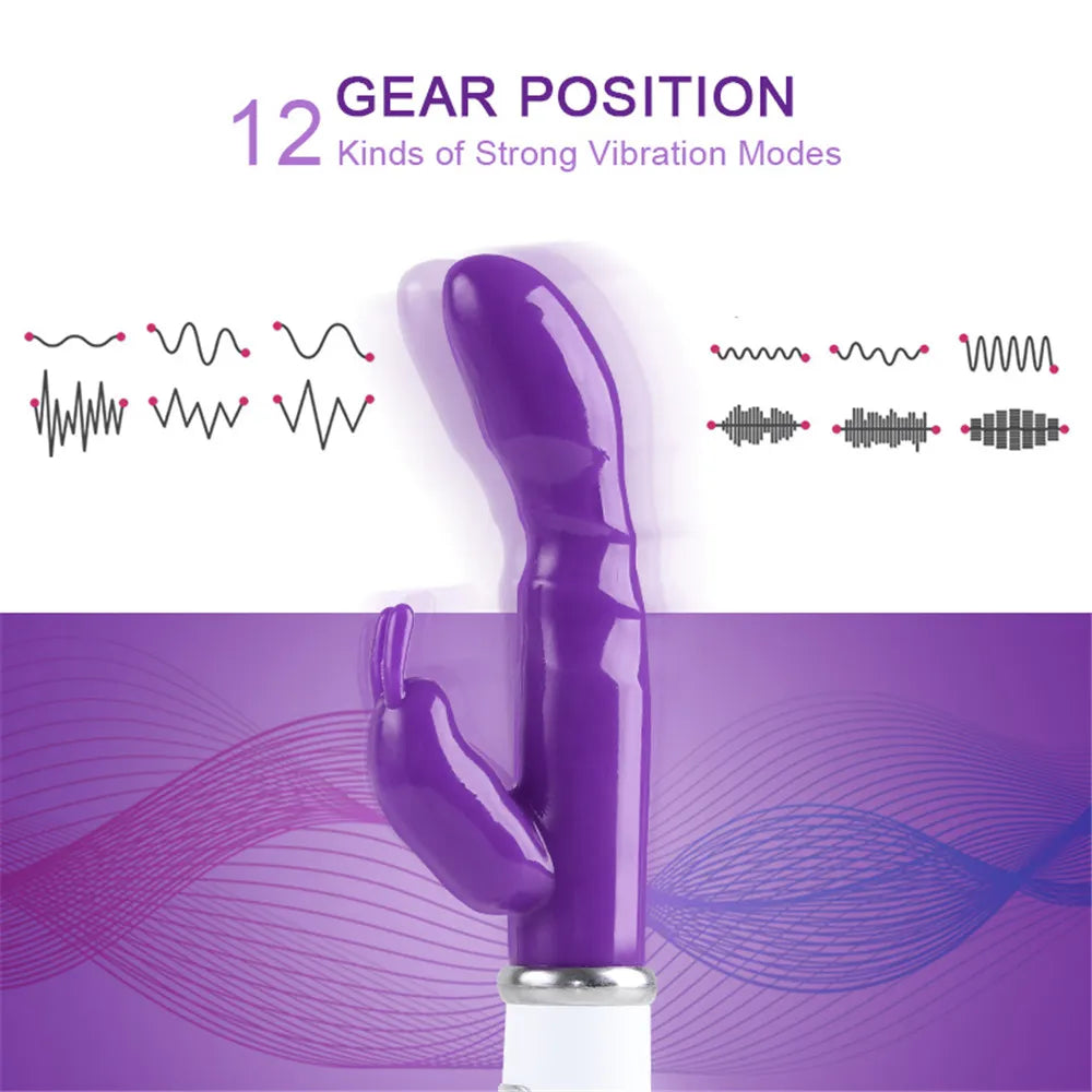 Dual-Head Vibrating Dildo – G-Spot & Clitoral Stimulator for Women