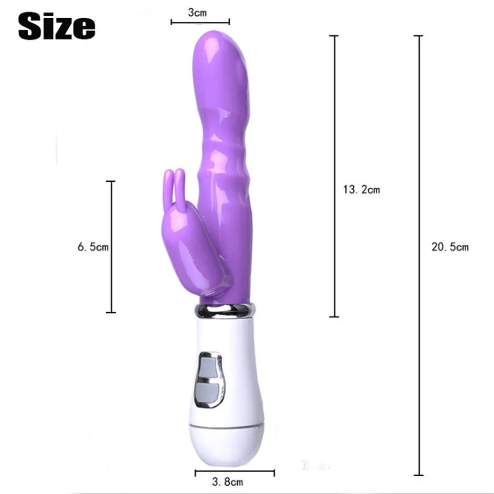 Dual-Head Vibrating Dildo – G-Spot & Clitoral Stimulator for Women