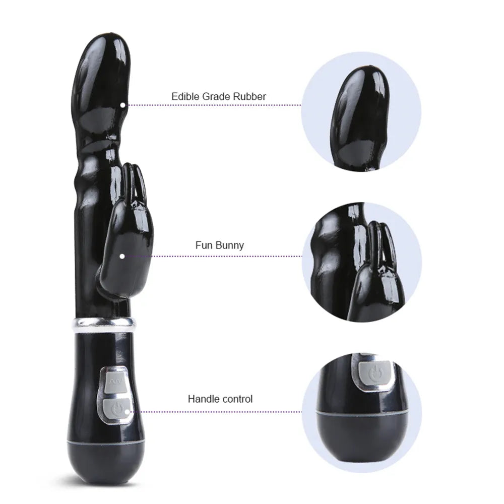 Dual-Head Vibrating Dildo – G-Spot & Clitoral Stimulator for Women