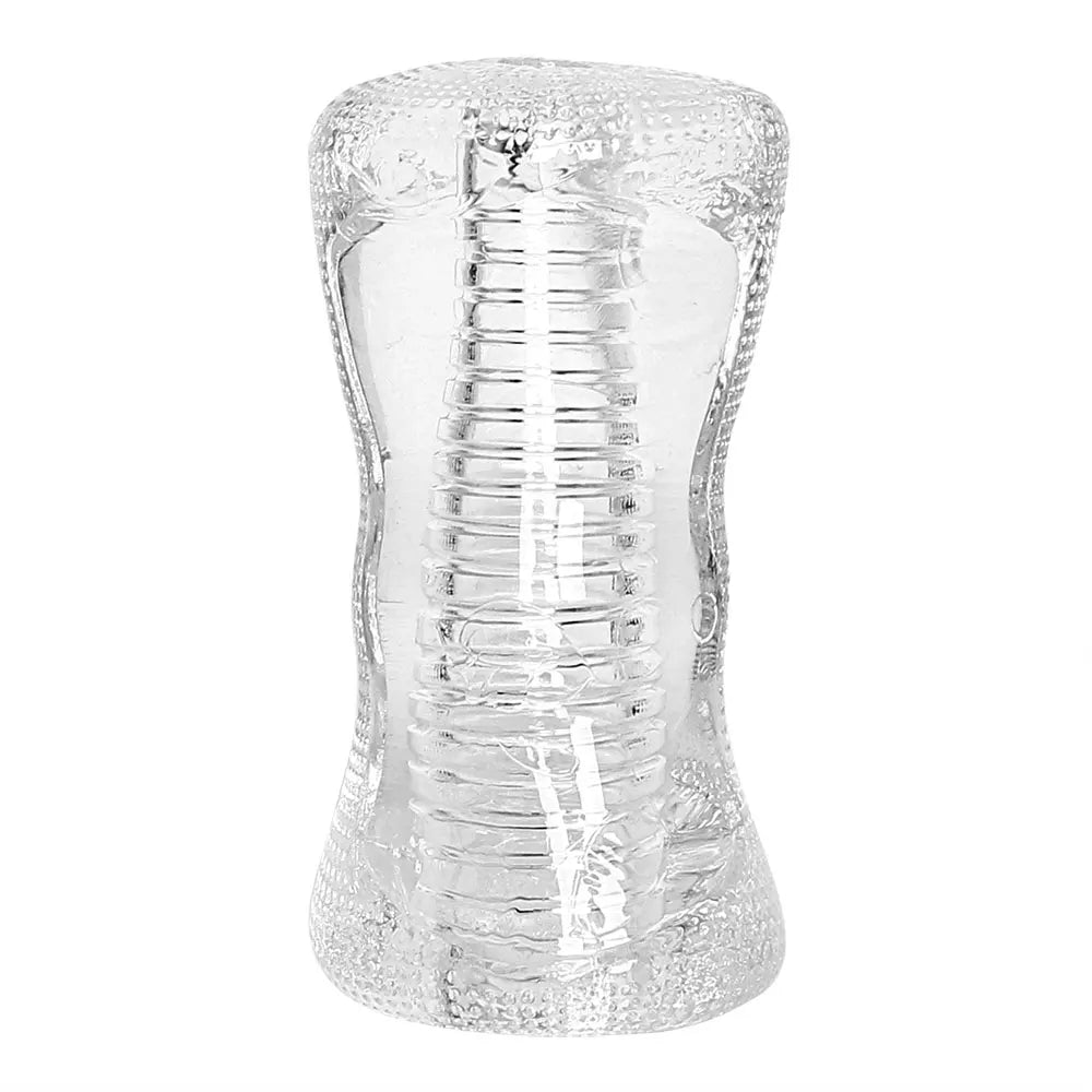 Transparent Jelly Male Masturbator – 13cm Realistic Pleasure Sleeve