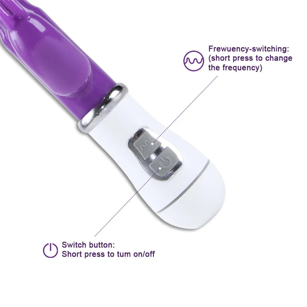 Dual-Head Vibrating Dildo – G-Spot & Clitoral Stimulator for Women