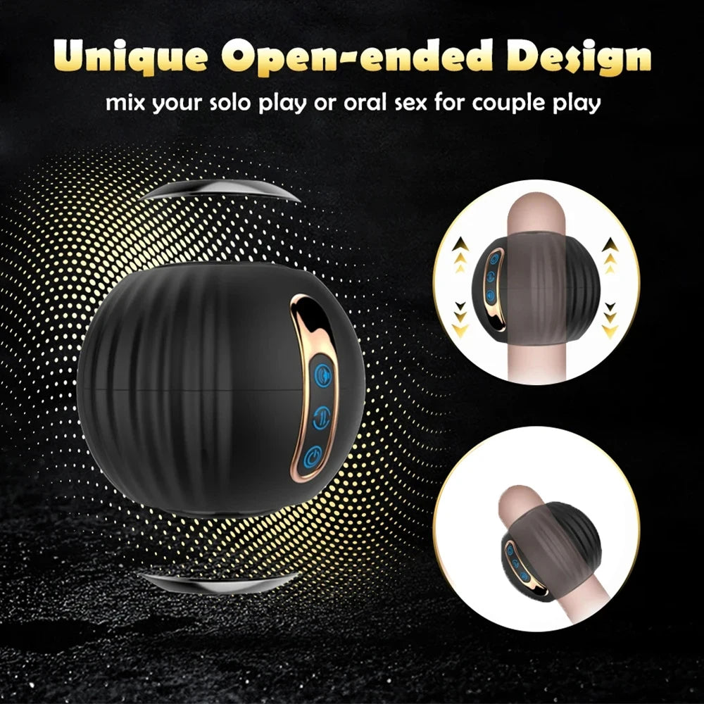 Automatic Male Masturbator Cup with 8 Rotating Modes and Realistic Moaning Sounds