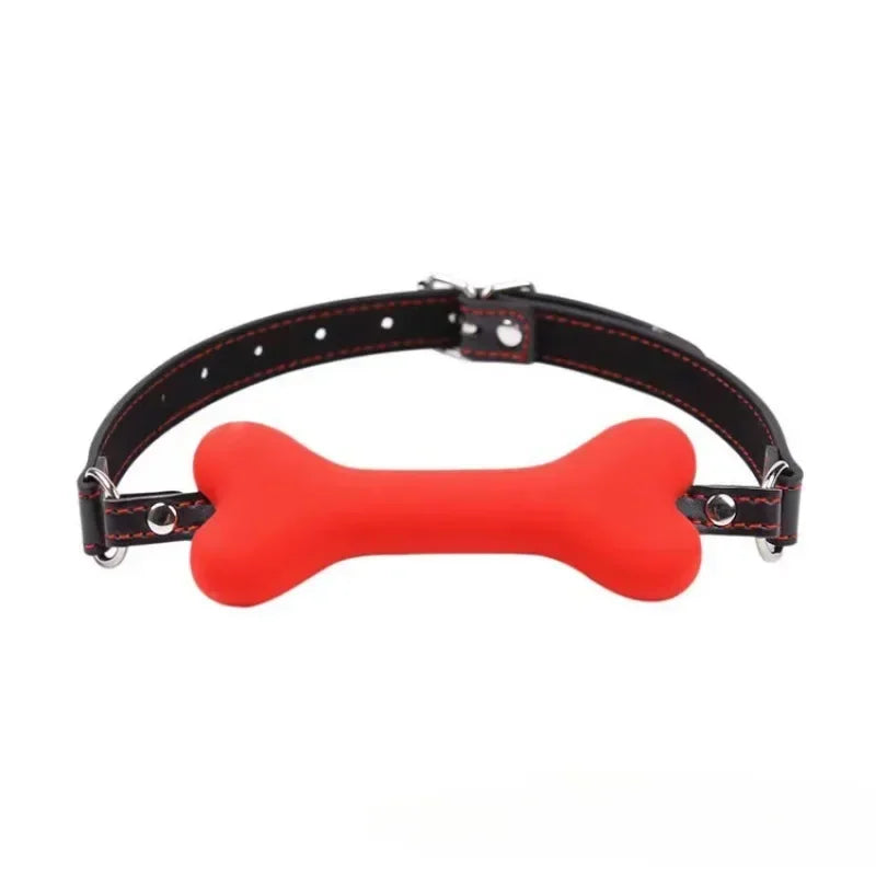 Silicone Bone Gag – Soft BDSM Restraint for Couples and Erotic Roleplay