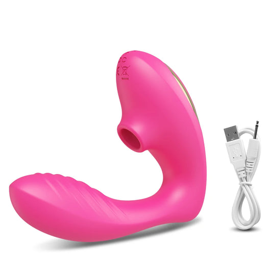Clitoral Suction Vibrator – 10-Speed Oral Simulation & G-Spot Stimulator, Waterproof & Rechargeable