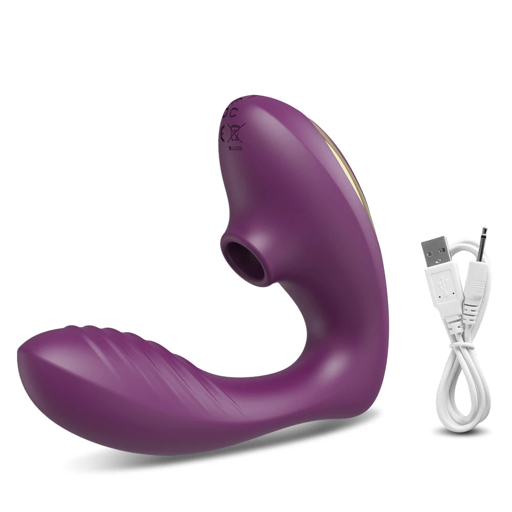 Clitoral Suction Vibrator – 10-Speed Oral Simulation & G-Spot Stimulator, Waterproof & Rechargeable