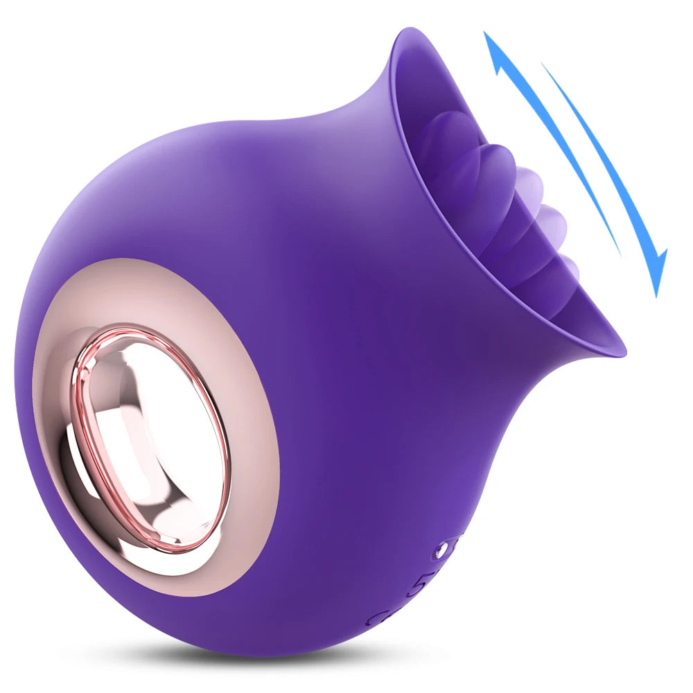 Waterproof Silicone Tongue Vibrator – Powerful G-Spot & Clitoral Toy