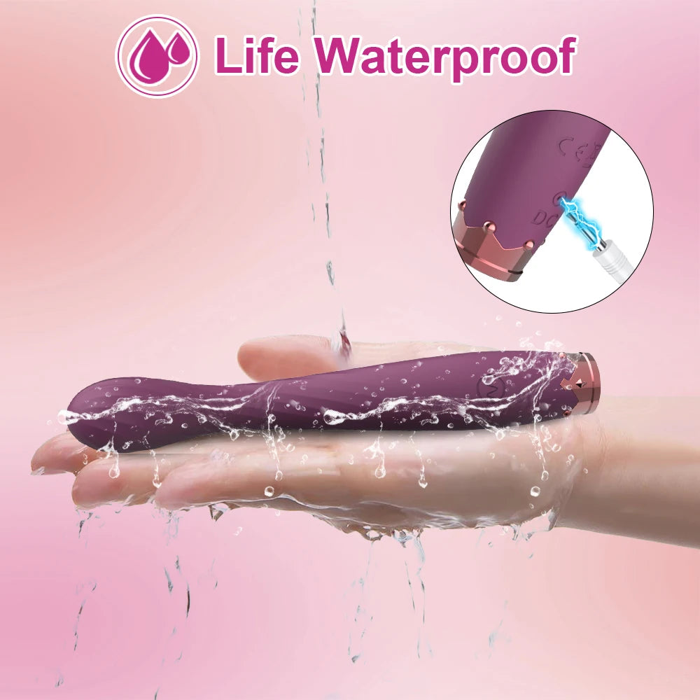 Powerful G-Spot Vibrator – Rechargeable Clitoral Stimulator with 10 Vibration Modes, Waterproof Silicone Sex Toy for Women