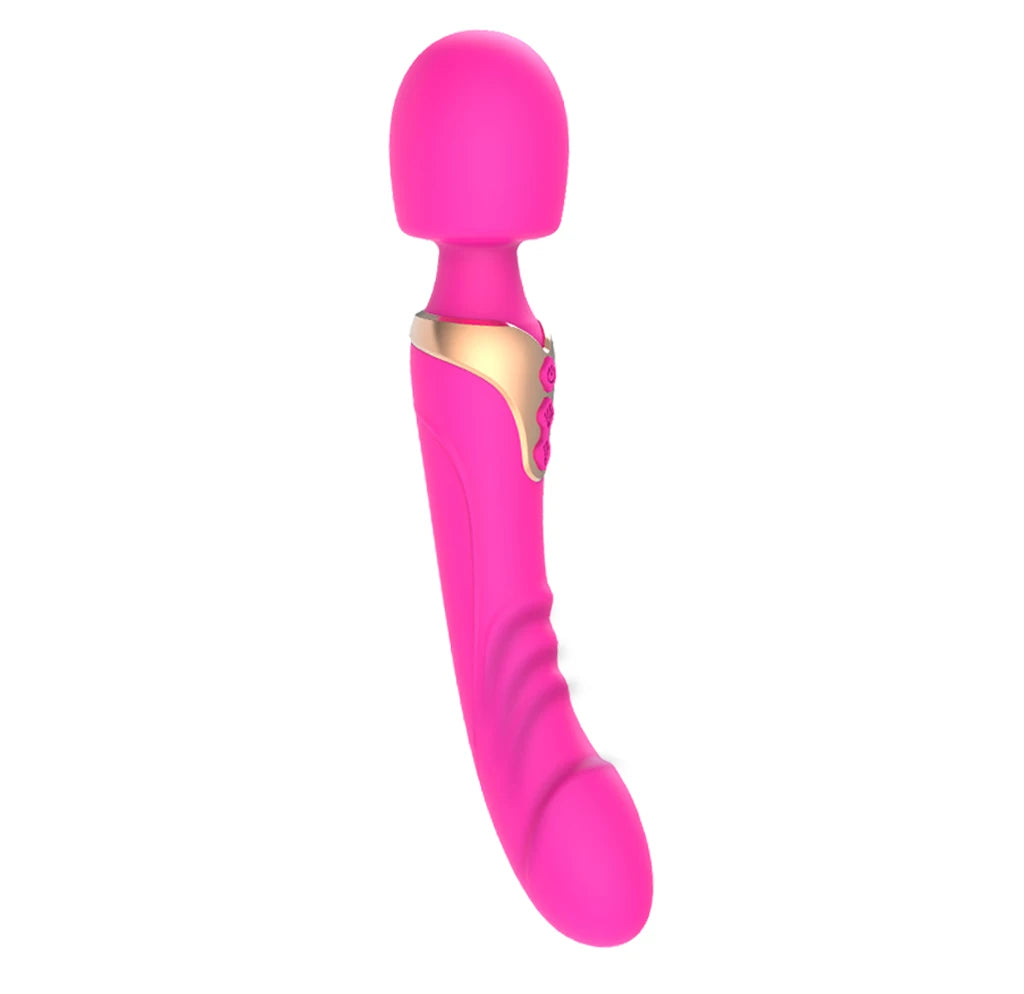 Powerful Dual Motor G-Spot Vibrator – Premium Silicone Dildo Wand