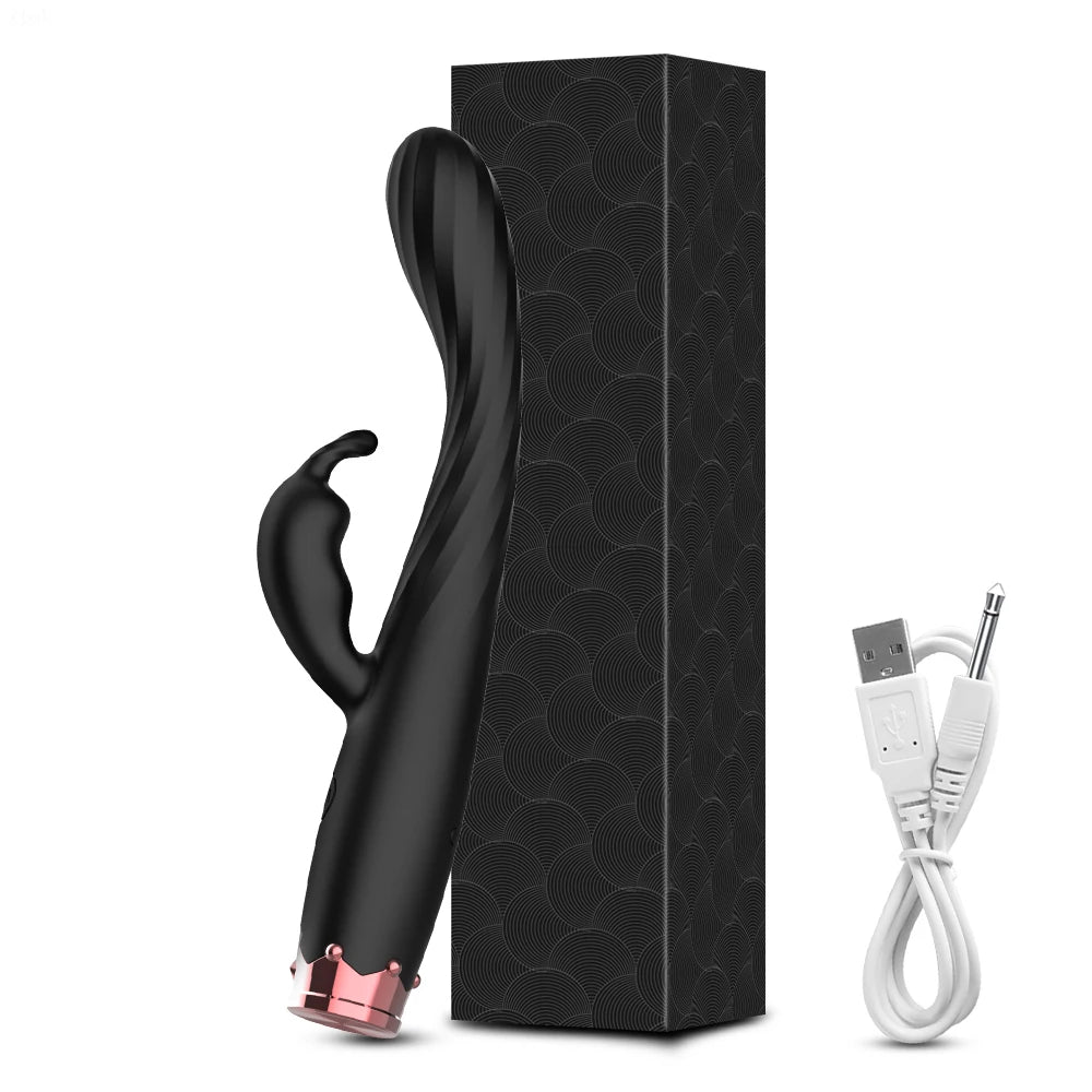 3-in-1 G-Spot Vibrator – Rechargeable Clit & Nipple Stimulator for Women, Medical Silicone Female Masturbator