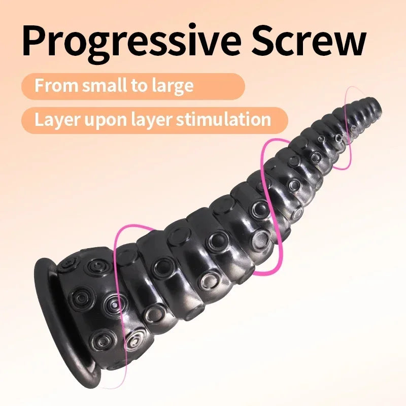 Long Anal Dildo – Butt Plug with Ball Sections for Prostate Massage and Vaginal Dilation
