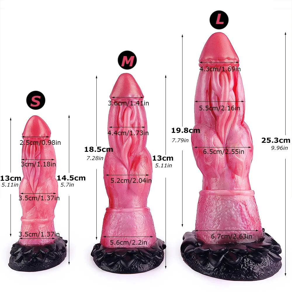 Dragon Dildo – Silicone Fantasy Anal Plug with Suction Cup for Prostate and G-Spot Stimulation