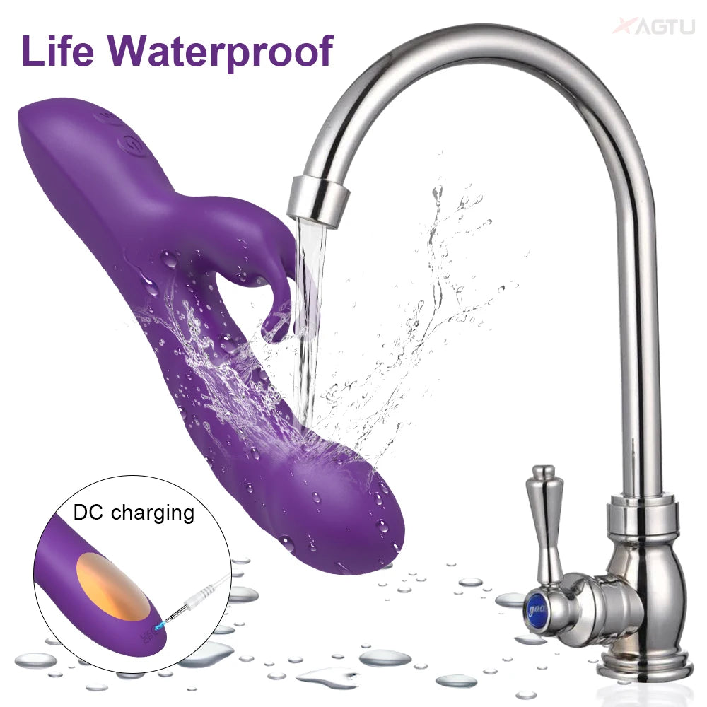 Rabbit G-Spot Vibrator – Clitoral, Vaginal & Nipple Stimulator
