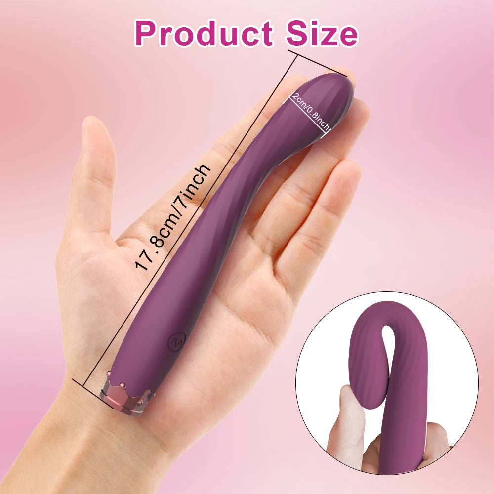 Powerful G-Spot Vibrator – Rechargeable Clitoral Stimulator with 10 Vibration Modes, Waterproof Silicone Sex Toy for Women