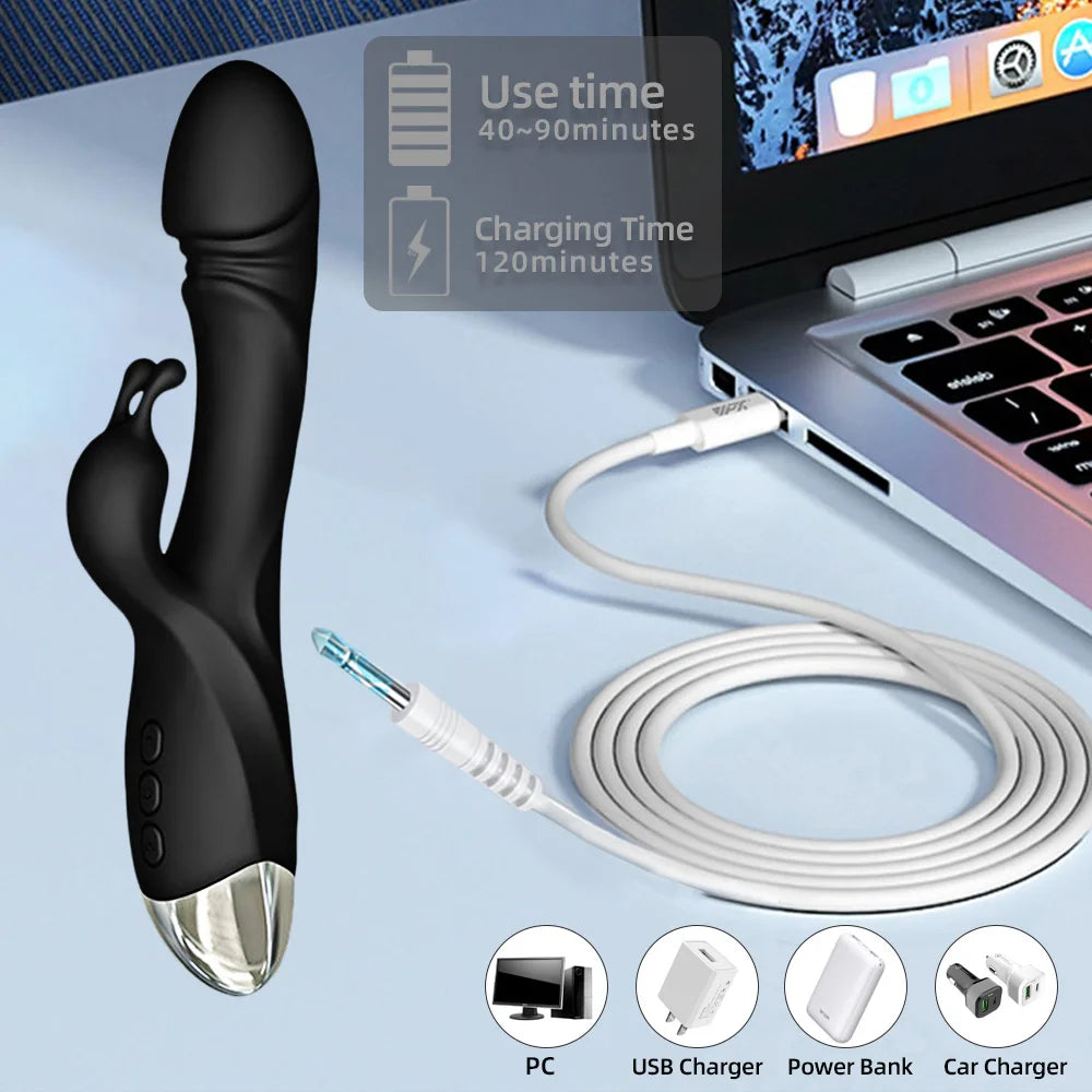 Rabbit G-Spot Vibrator – Powerful Clitoral and Vaginal Stimulator for Women