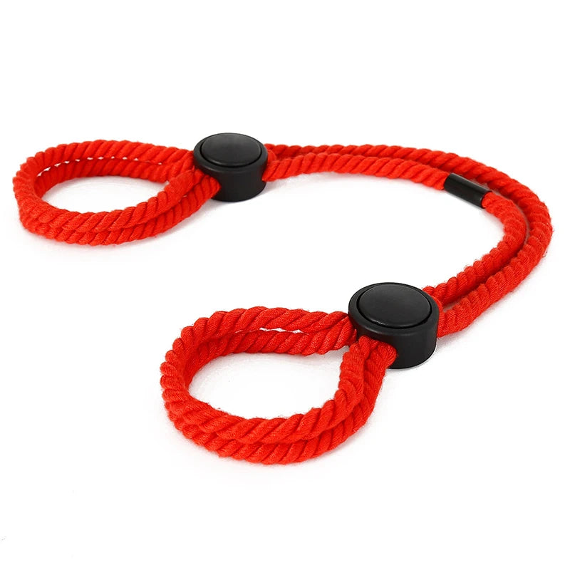 Adjustable Cotton Handcuffs – Soft BDSM Restraints for Couples and Erotic Roleplay