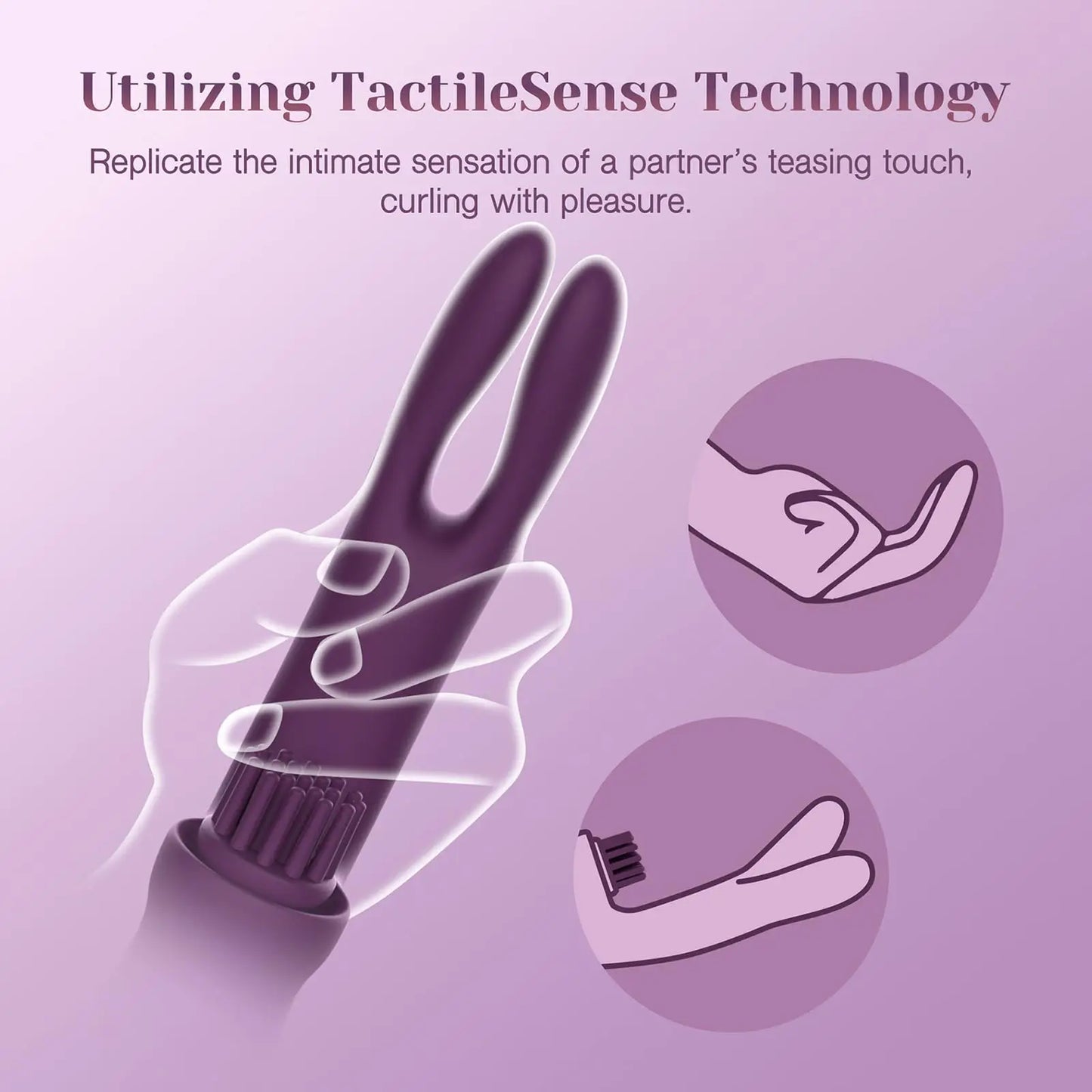 Clitoral Tickling Rabbit Vibrator – Dual Stimulation with TactileSense Technology