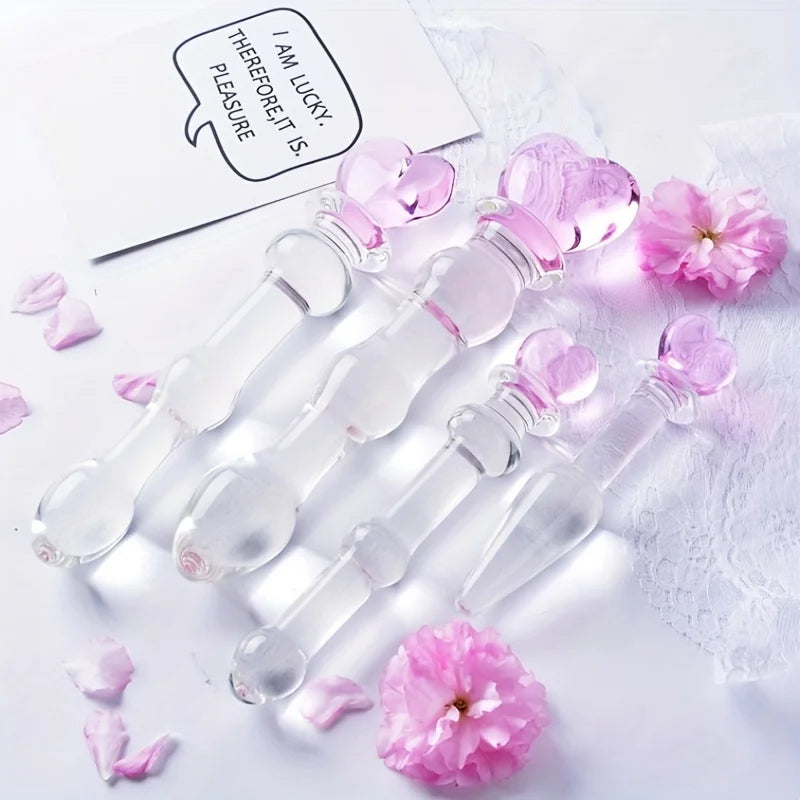 Crystal Glass Pleasure Beads – Anal & Vaginal Stimulation Toy for Prostate Massage