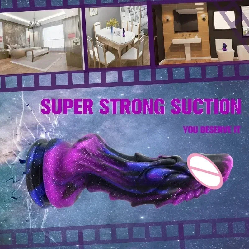Dragon Dildo – Large Silicone Anal Plug with Suction Cup for Prostate and Vaginal Stimulation