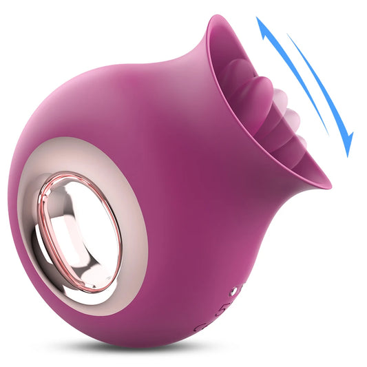 Waterproof Silicone Tongue Vibrator – Powerful G-Spot & Clitoral Toy