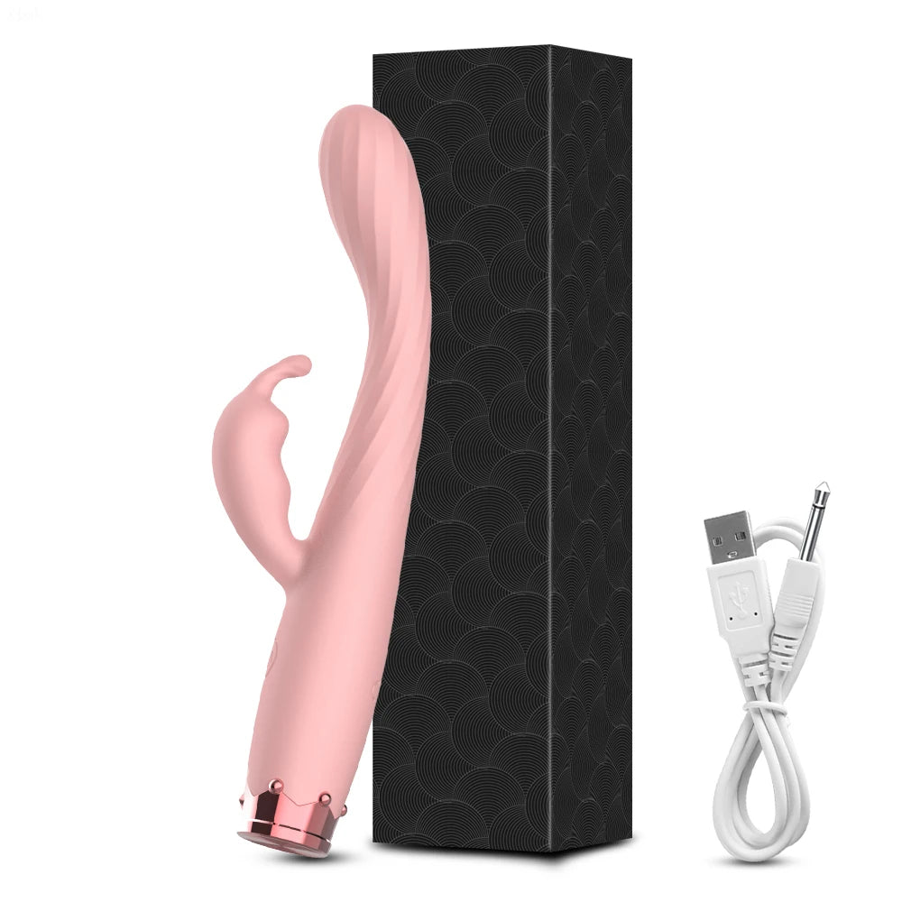 3-in-1 G-Spot Vibrator – Rechargeable Clit & Nipple Stimulator for Women, Medical Silicone Female Masturbator