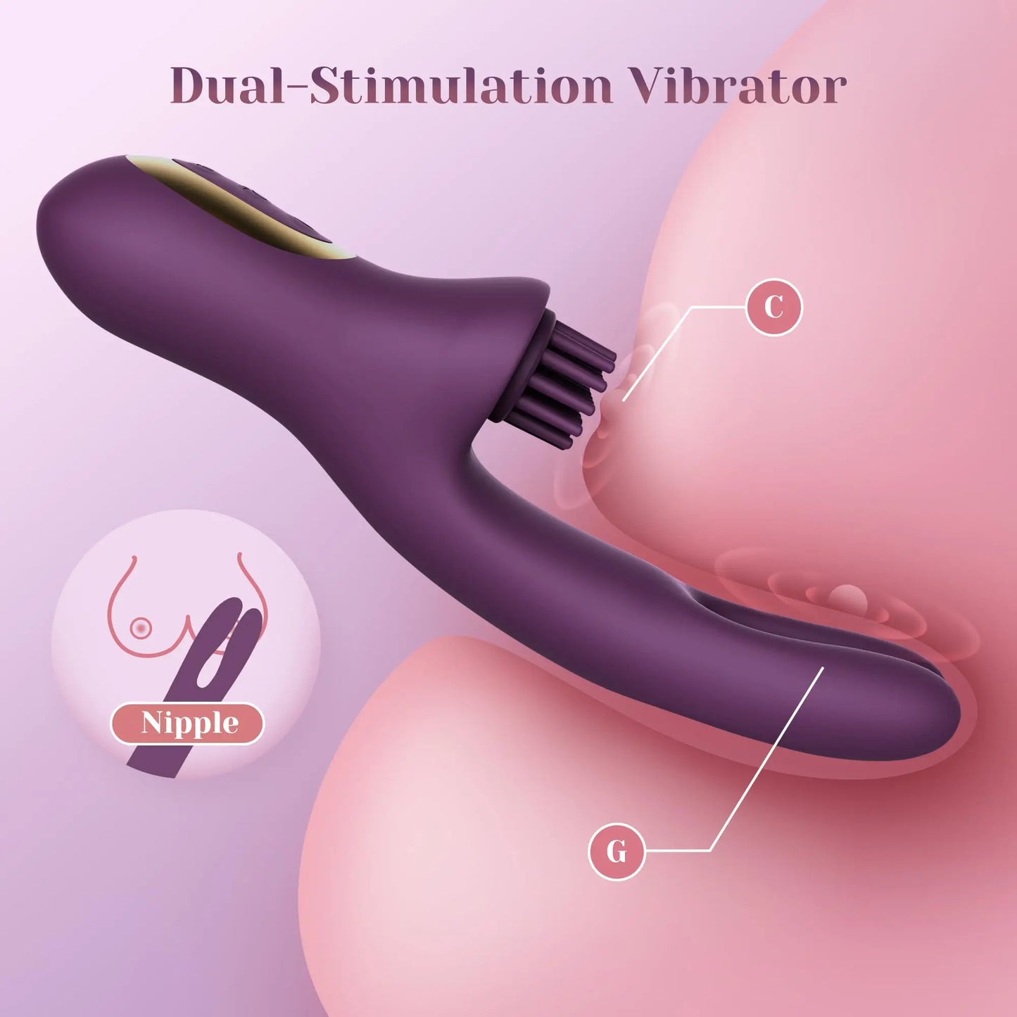Clitoral Tickling Rabbit Vibrator – Dual Stimulation with TactileSense Technology