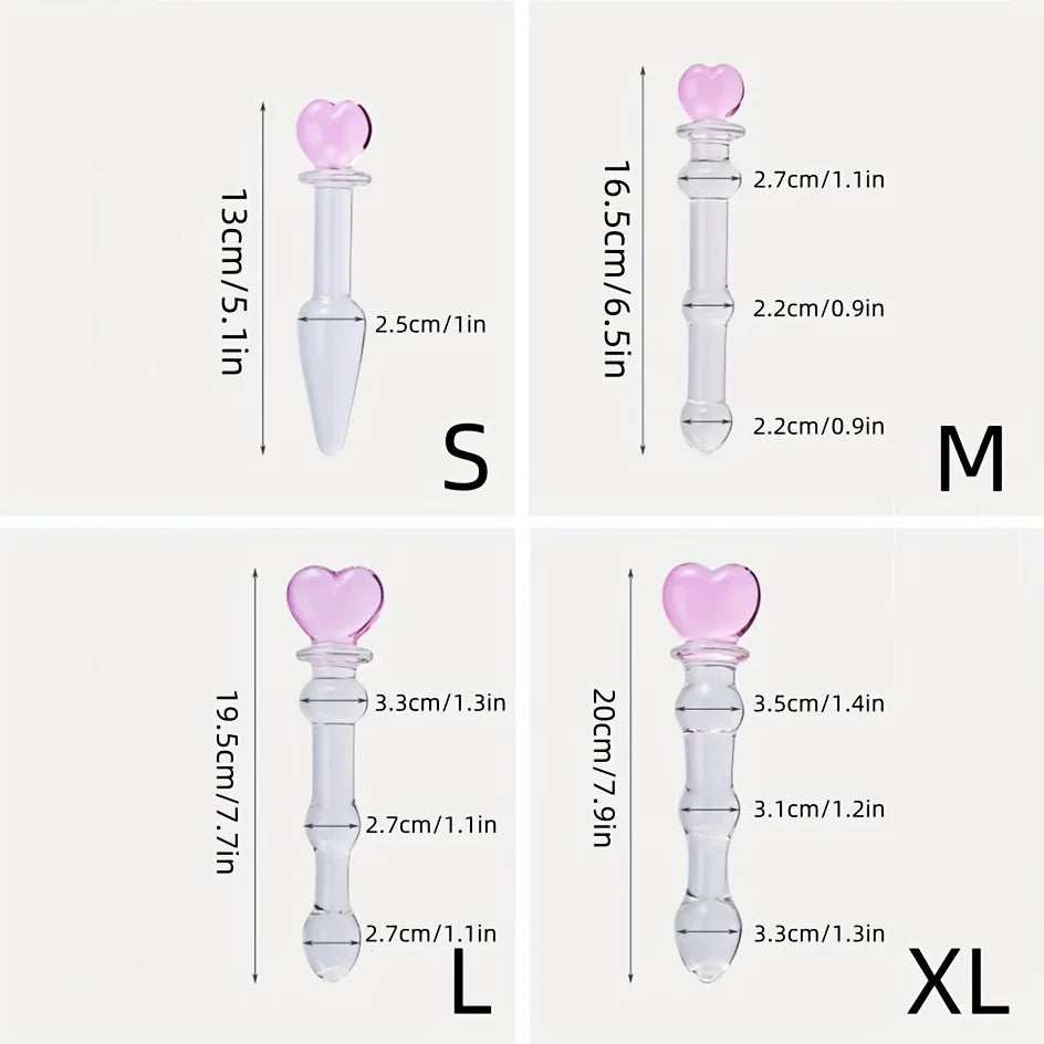 Crystal Glass Pleasure Beads – Anal & Vaginal Stimulation Toy for Prostate Massage
