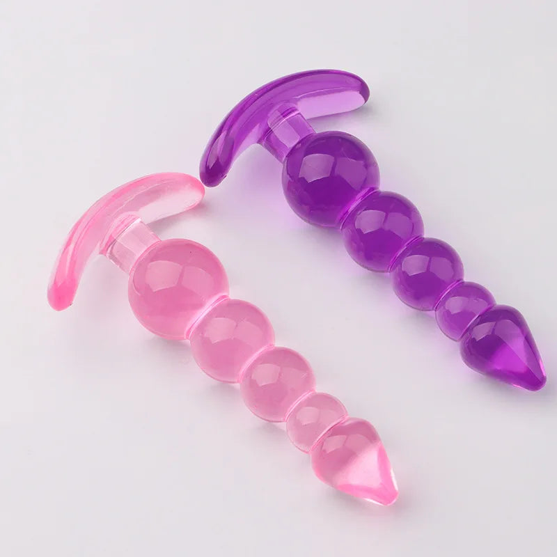 Soft Silicone Anal Plugs Anal Beads Dildo Butt Plug Prostate Massage Unisex Sexy Stopper Adult Sex Toy for Men Women Adult Games