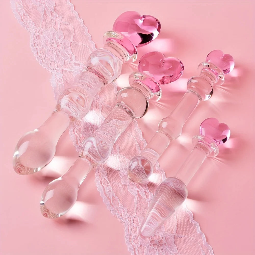 Crystal Glass Pleasure Beads – Anal & Vaginal Stimulation Toy for Prostate Massage