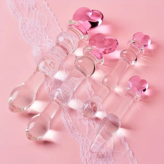 Crystal Glass Pleasure Beads – Anal & Vaginal Stimulation Toy for Prostate Massage