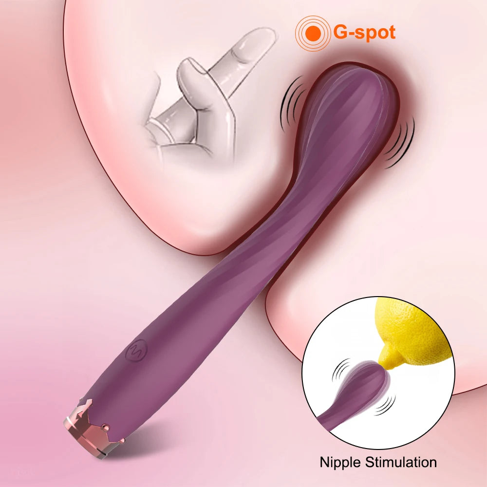 Powerful G-Spot Vibrator – Rechargeable Clitoral Stimulator with 10 Vibration Modes, Waterproof Silicone Sex Toy for Women