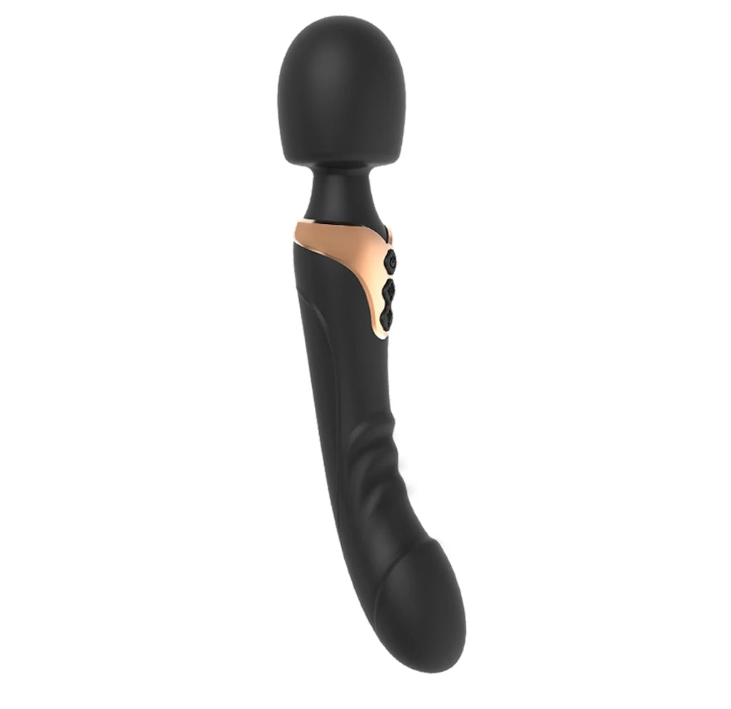 Powerful Dual Motor G-Spot Vibrator – Premium Silicone Dildo Wand