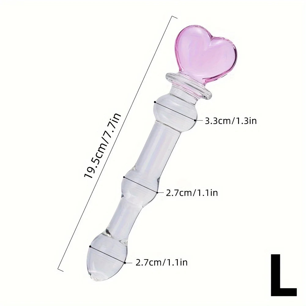 Crystal Glass Pleasure Beads – Anal & Vaginal Stimulation Toy for Prostate Massage