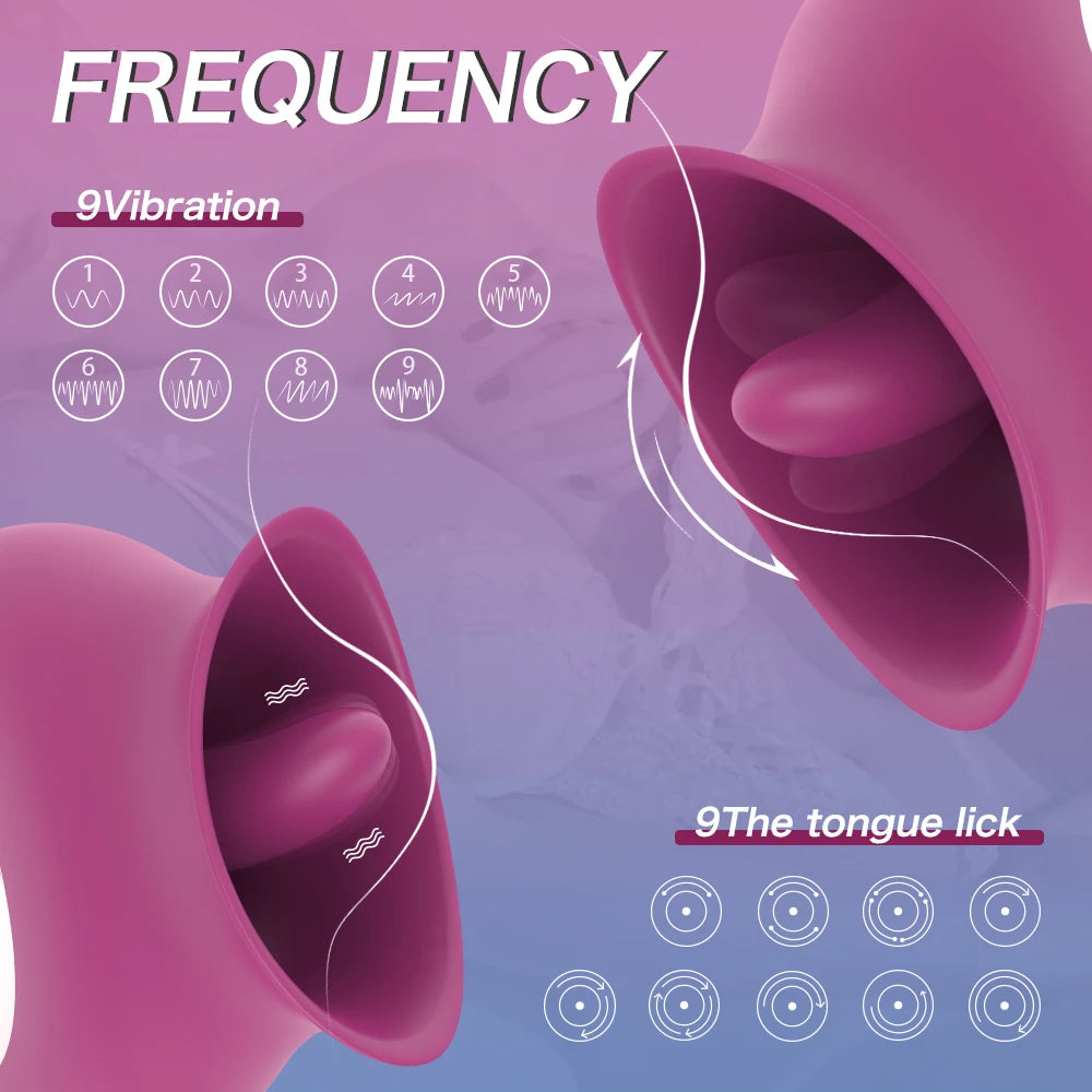 Waterproof Silicone Tongue Vibrator – Powerful G-Spot & Clitoral Toy
